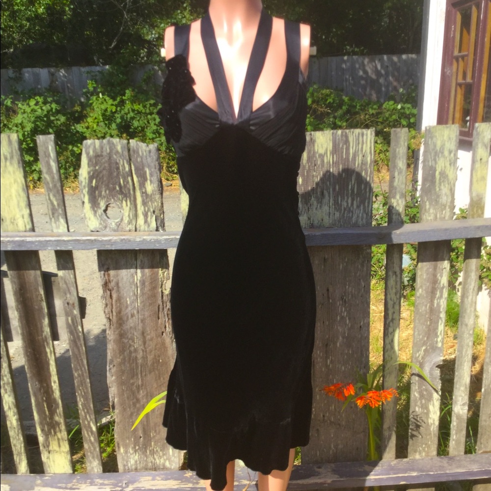 NWT Designer Jorando Silk Velvet Dress 8